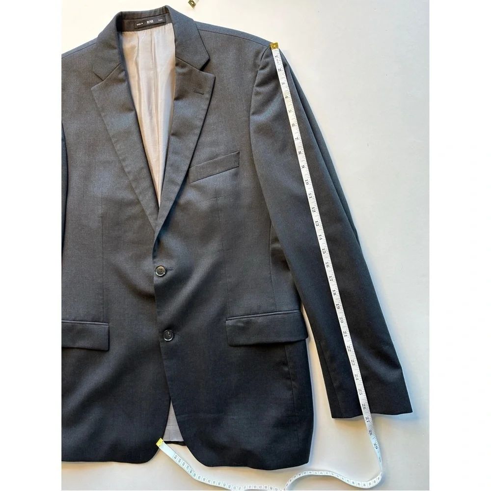 HUGO BOSS Mens Blazer Sport Coat Casual Jacket Size 40L Wool Pasolini Movie